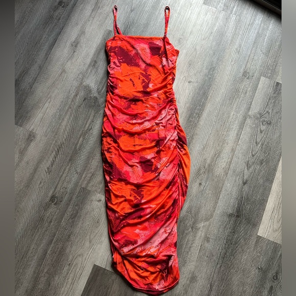 Ruched Midi Dress - Picture 1 of 4